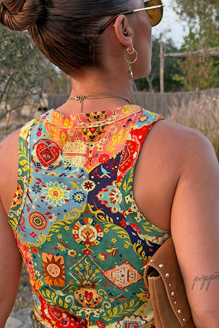 Tapestry Ribbed Tank