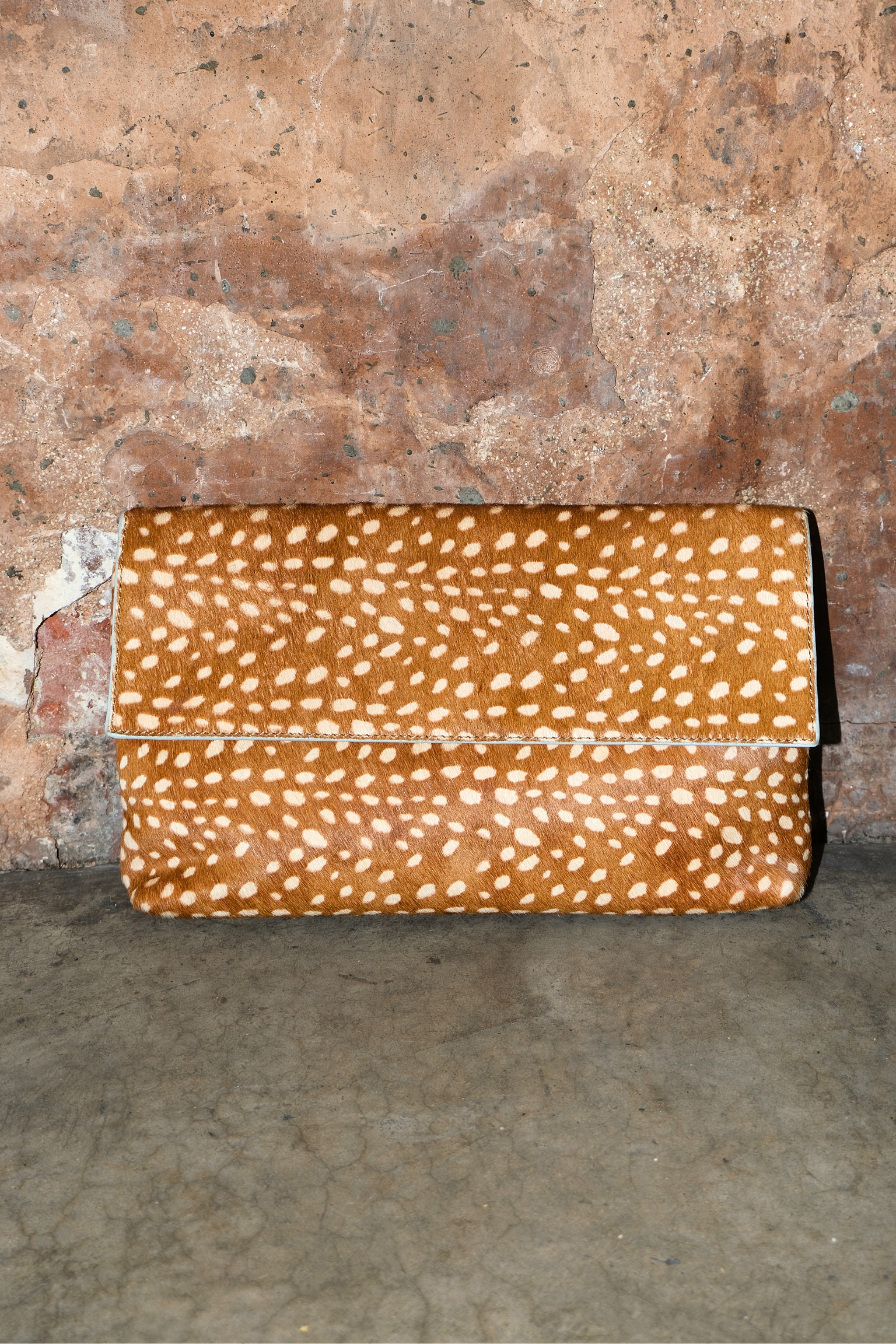 Deer Fold Over Clutch Bag