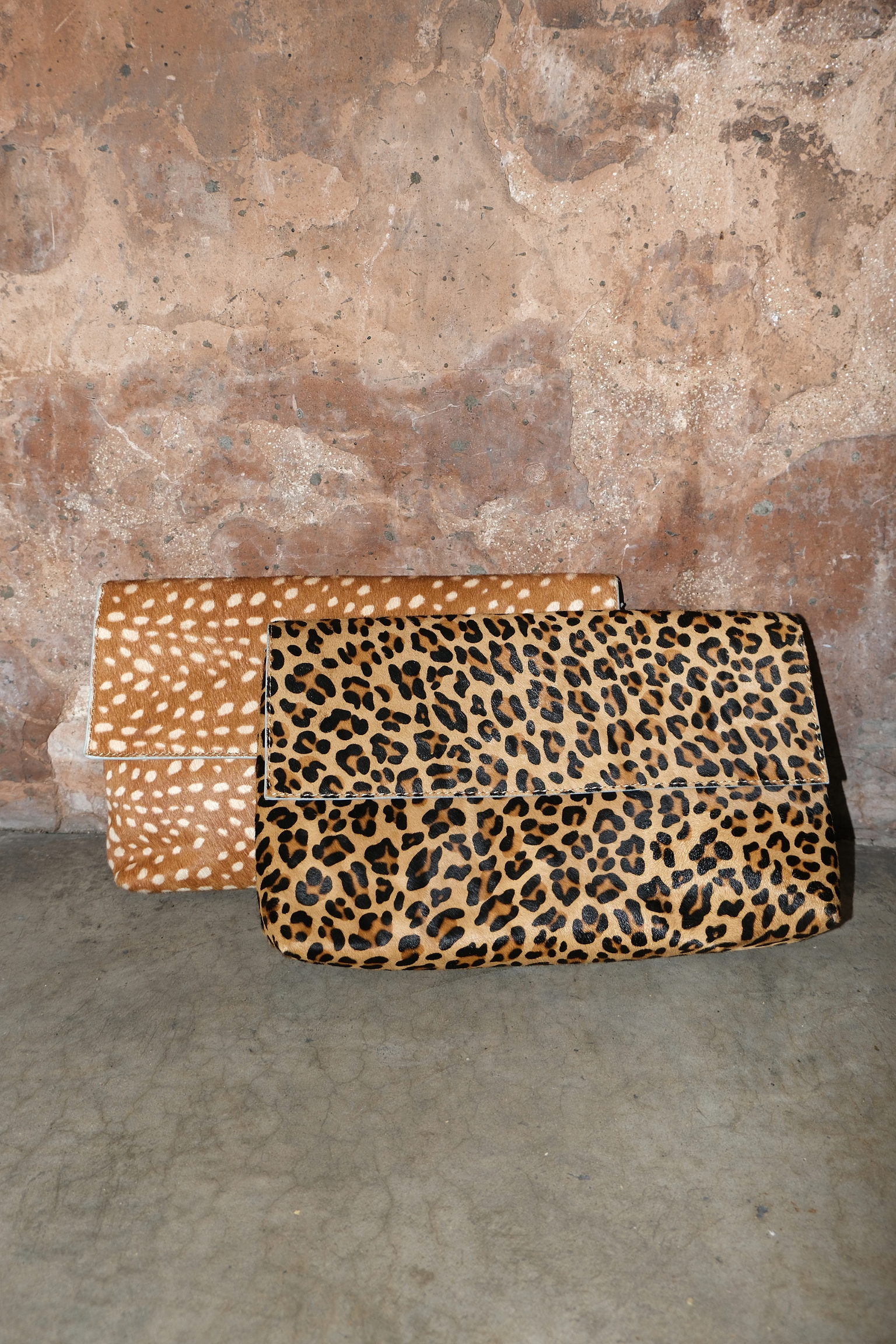 Deer Fold Over Clutch Bag