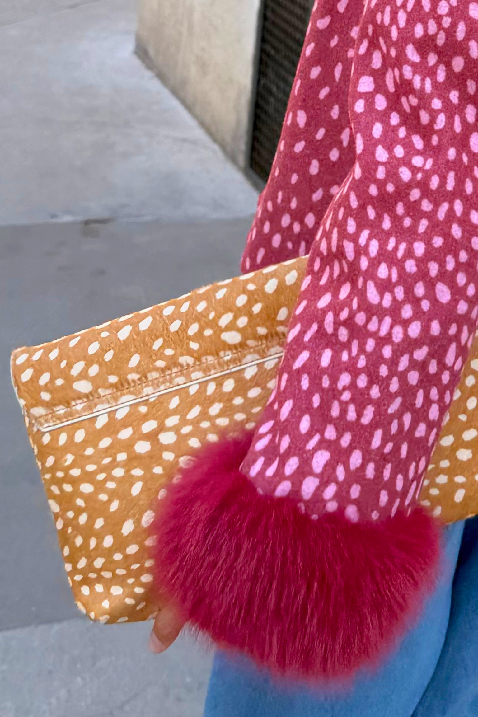 Deer Fold Over Clutch Bag