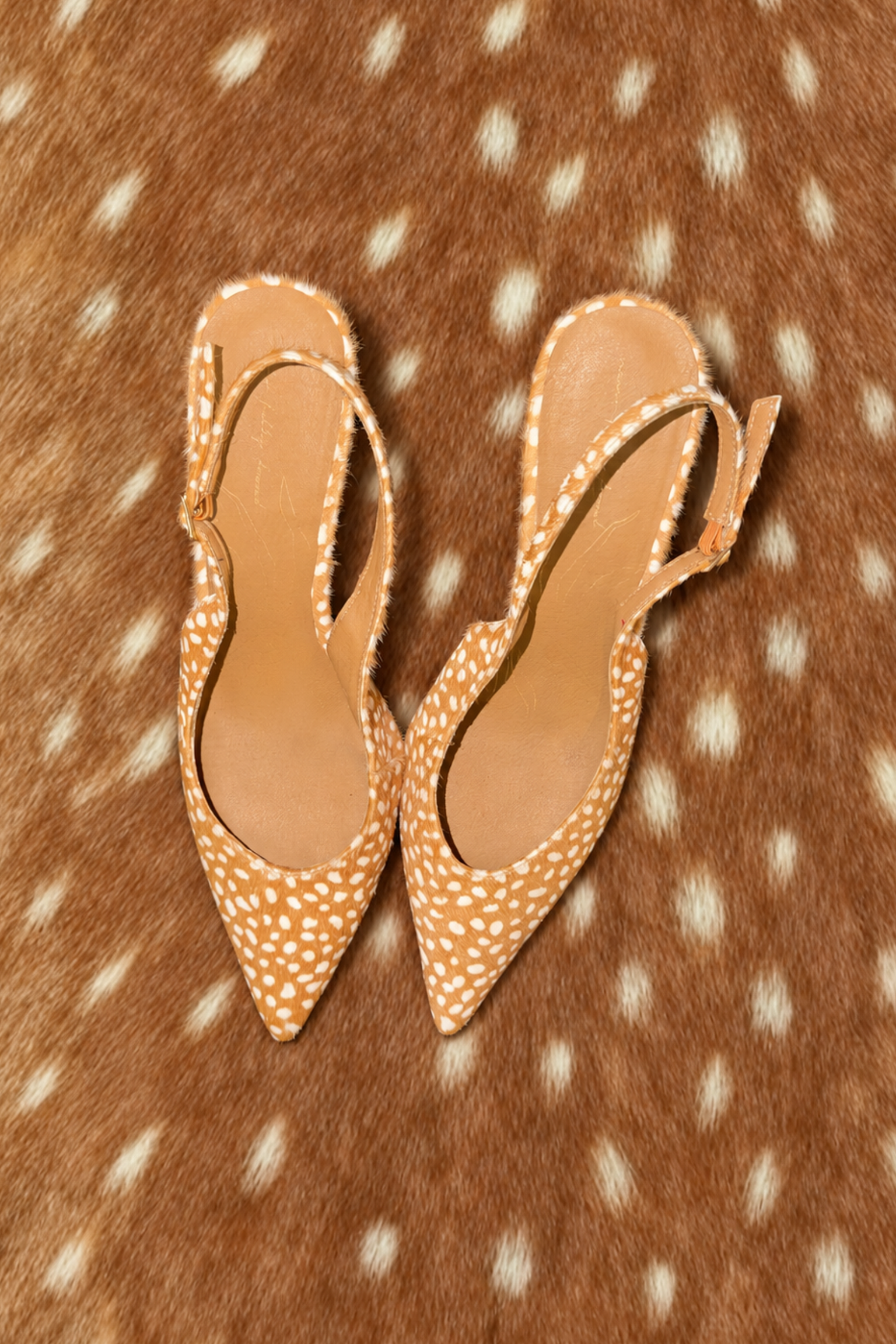 Deer Slingback Heels