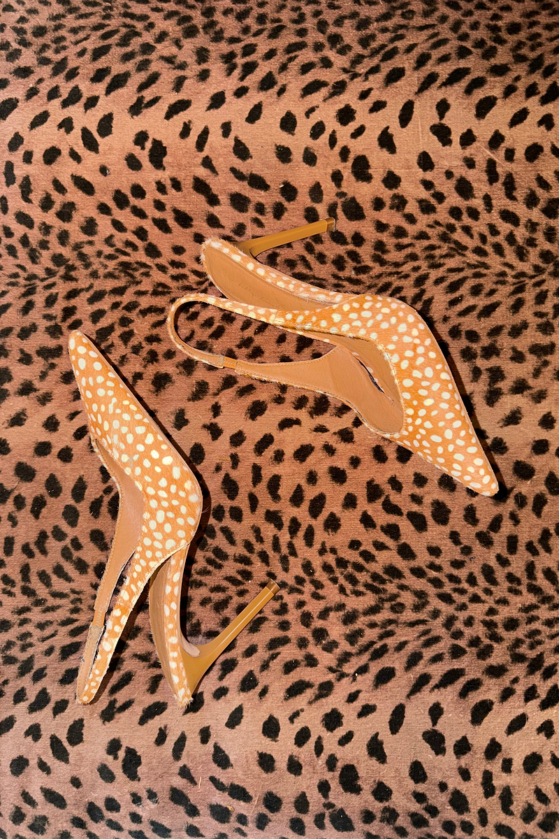 Deer Slingback Heels