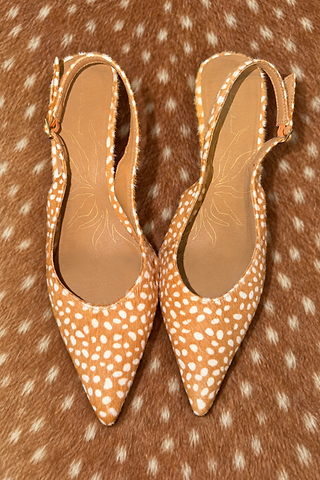 Deer Slingback Heels