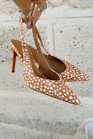 Deer Slingback Heels