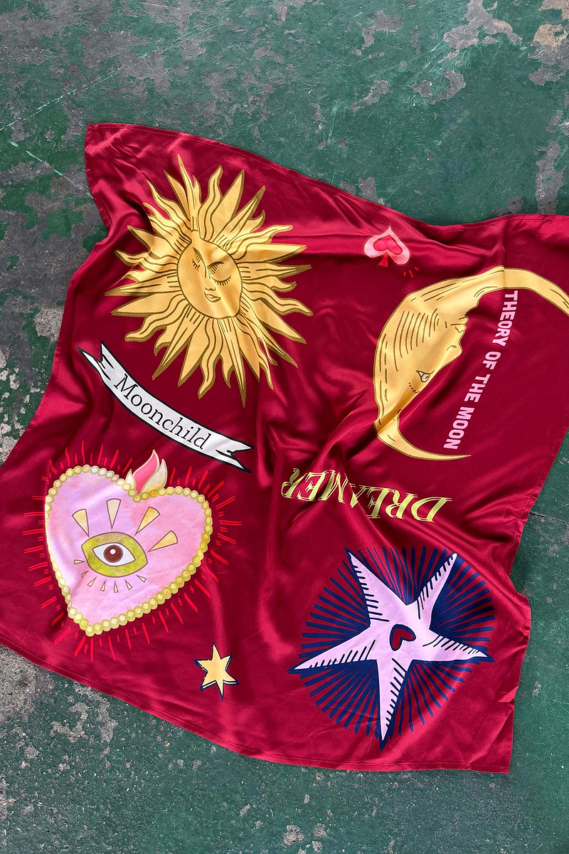 Burgundy Mystical Bandana