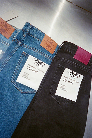 Indigo Beni Barrel Jeans Petite