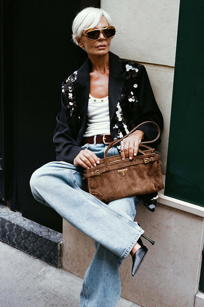 Black Sequin Blazer