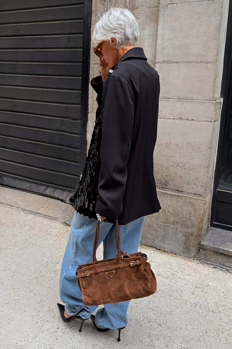 Black Sequin Blazer