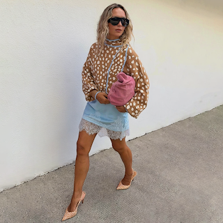 Blue Mini Maeva Skirt