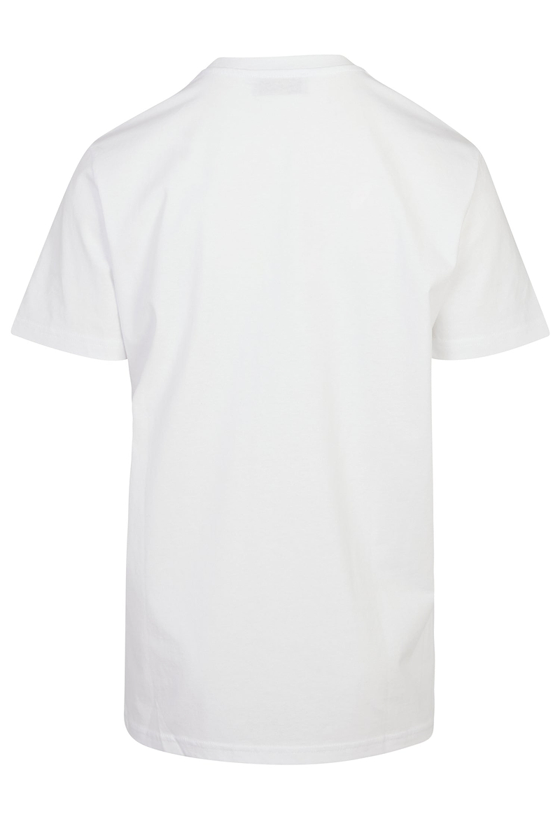 Back view of the iconic white Boob T-shirt in cotton, a versatile wardrobe staple designed in London.