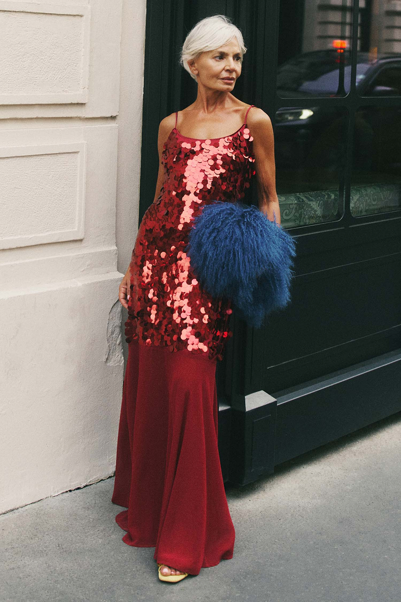 Burgundy Sequin Dress