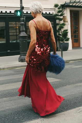 Burgundy Sequin Dress