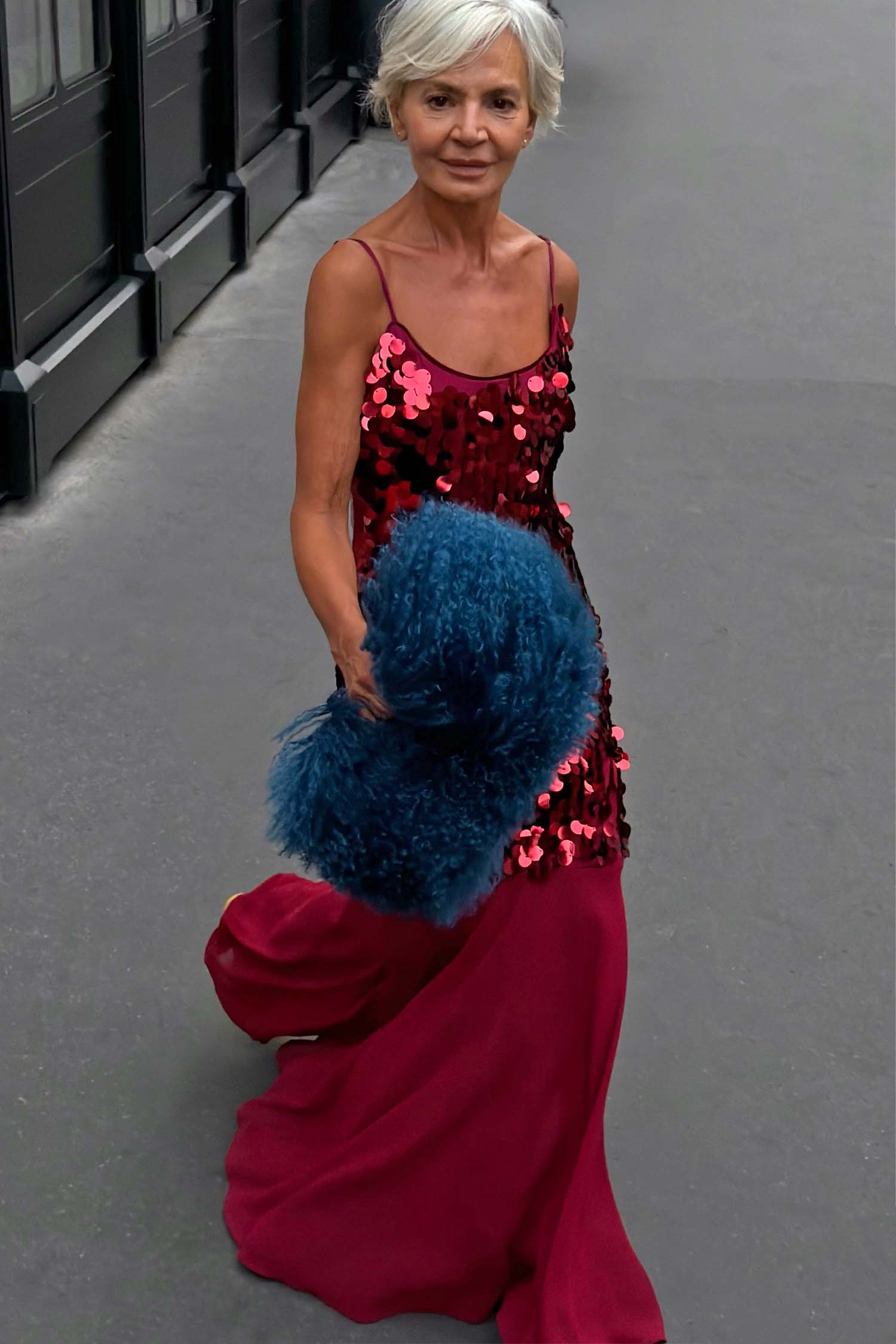 Burgundy Sequin Dress