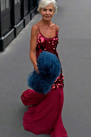 Burgundy Sequin Dress