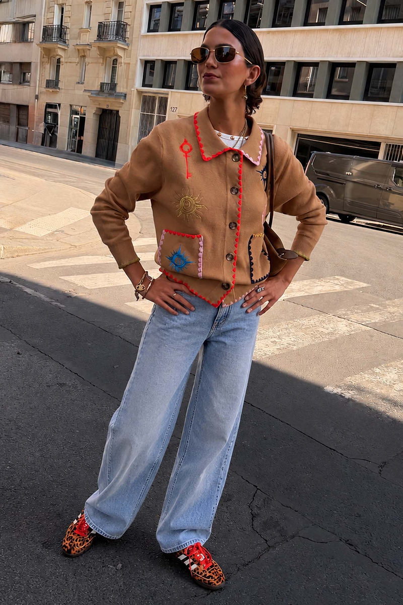 Tan Casablanca Cardigan