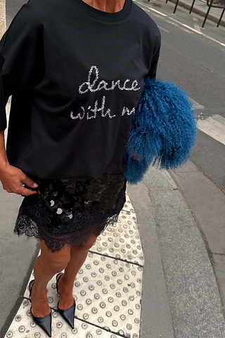 Black 'Dance with Me' T-Shirt