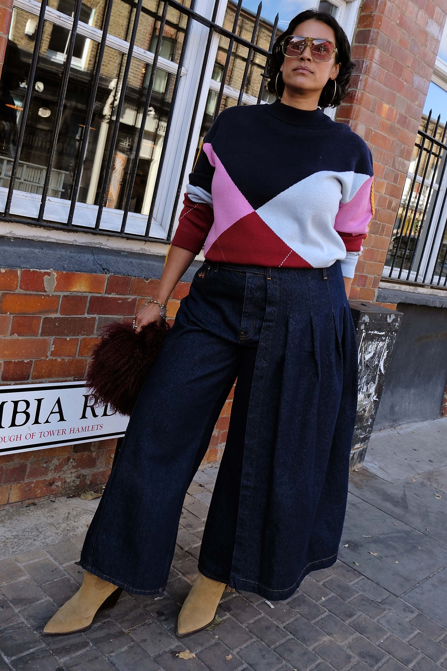 Dark Indigo Denim Belt Skirt