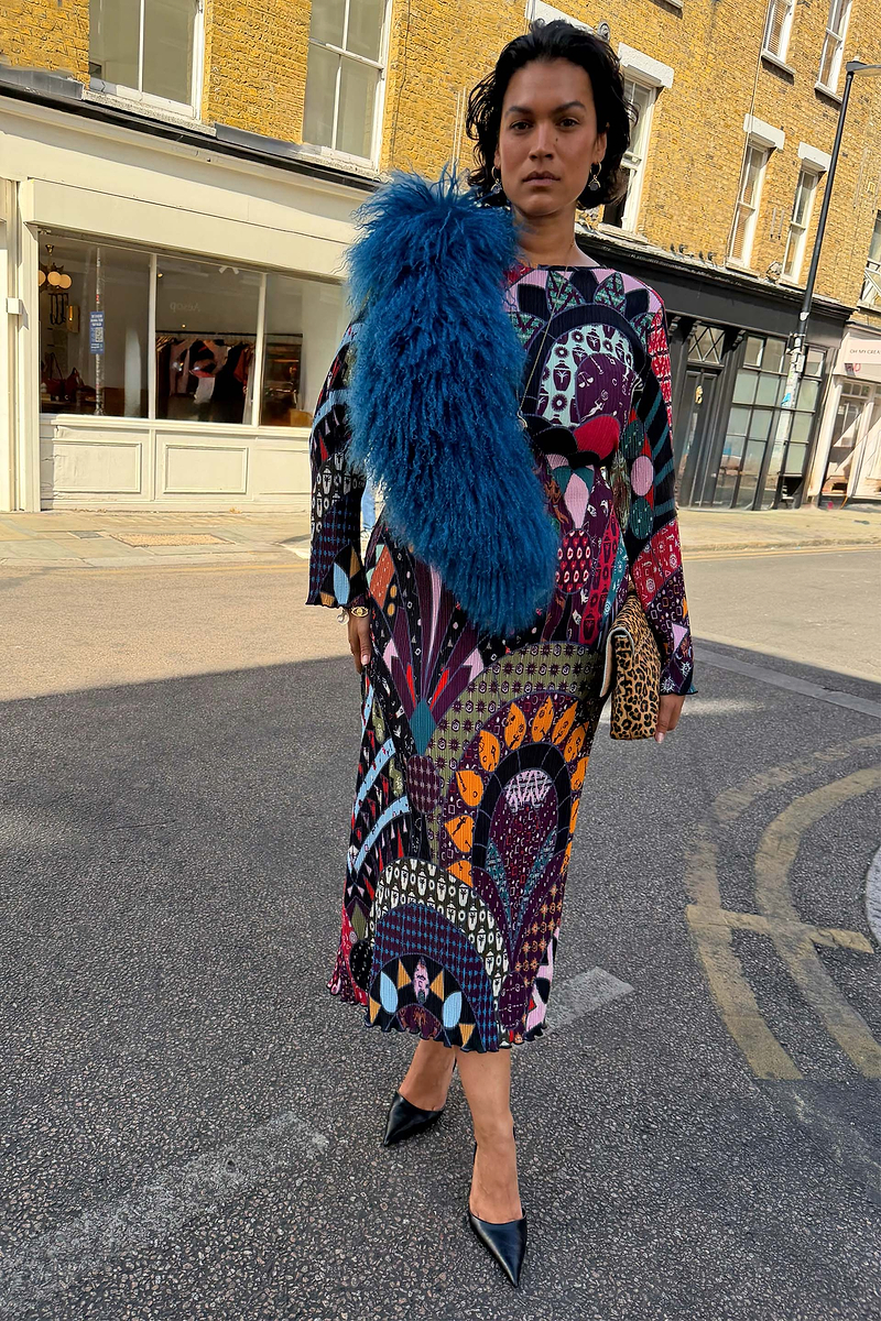 Black Casablanca Gaia Dress
