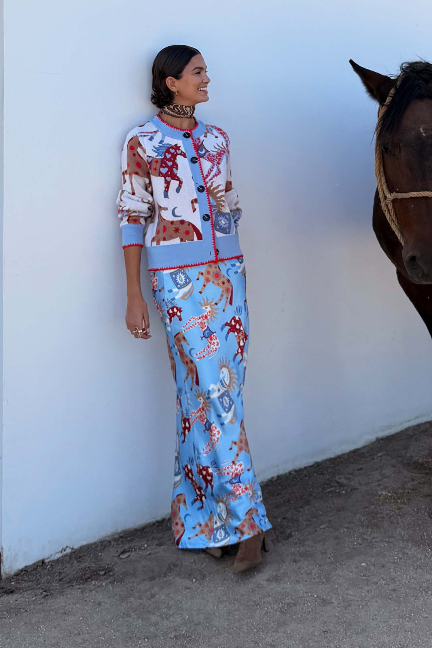 Model is 5ft7” and wears UK size 10/ US 6
