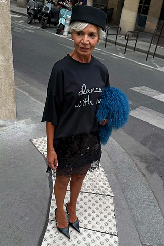 Black Sequin Mini Maeva Skirt