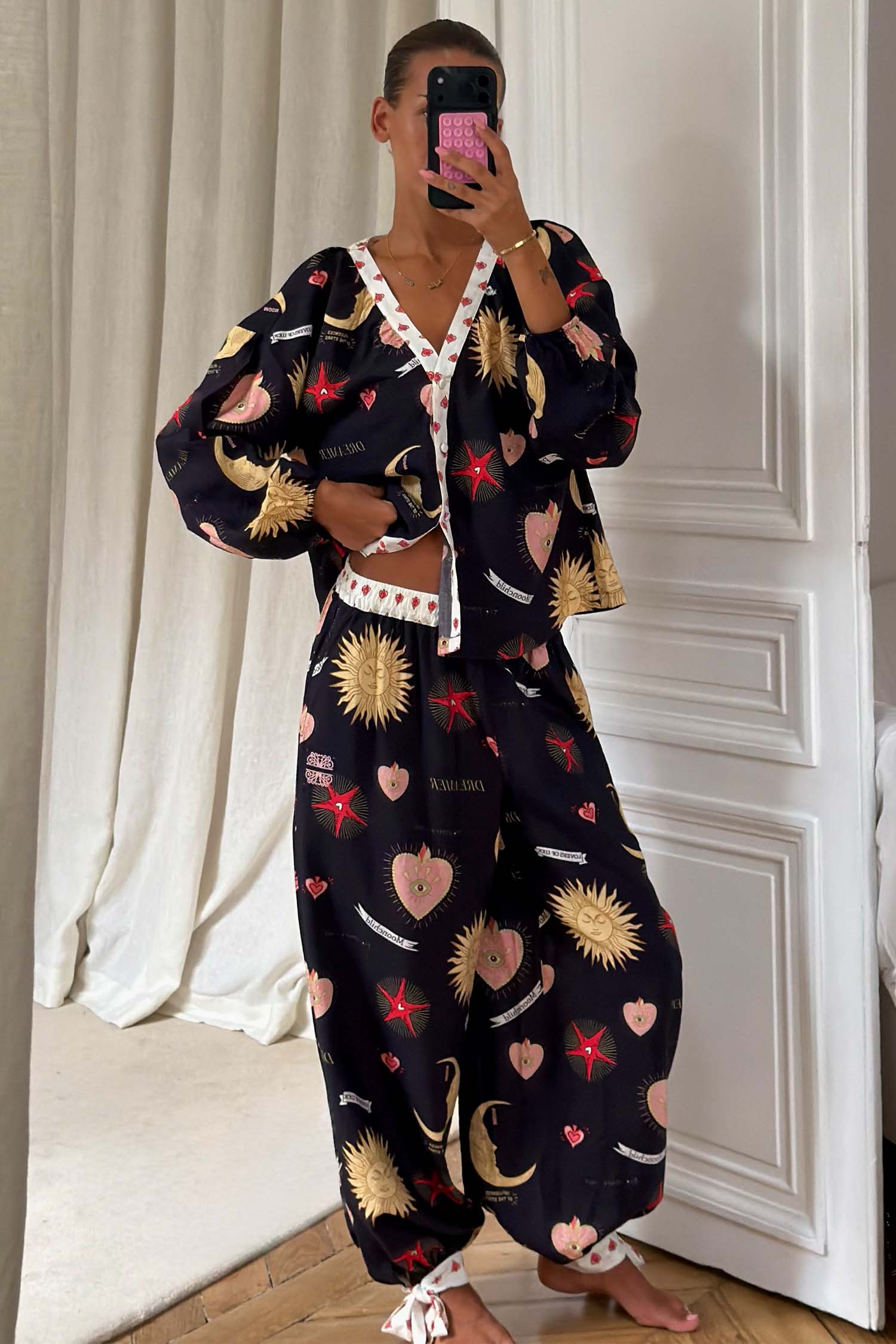 Black Mystical Pyjama Set