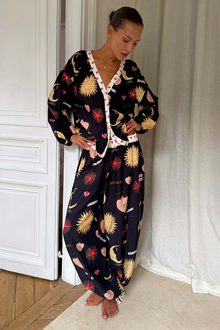 Black Mystical Pyjama Set