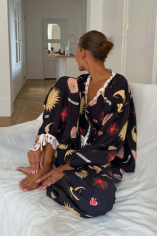 Black Mystical Pyjama Set