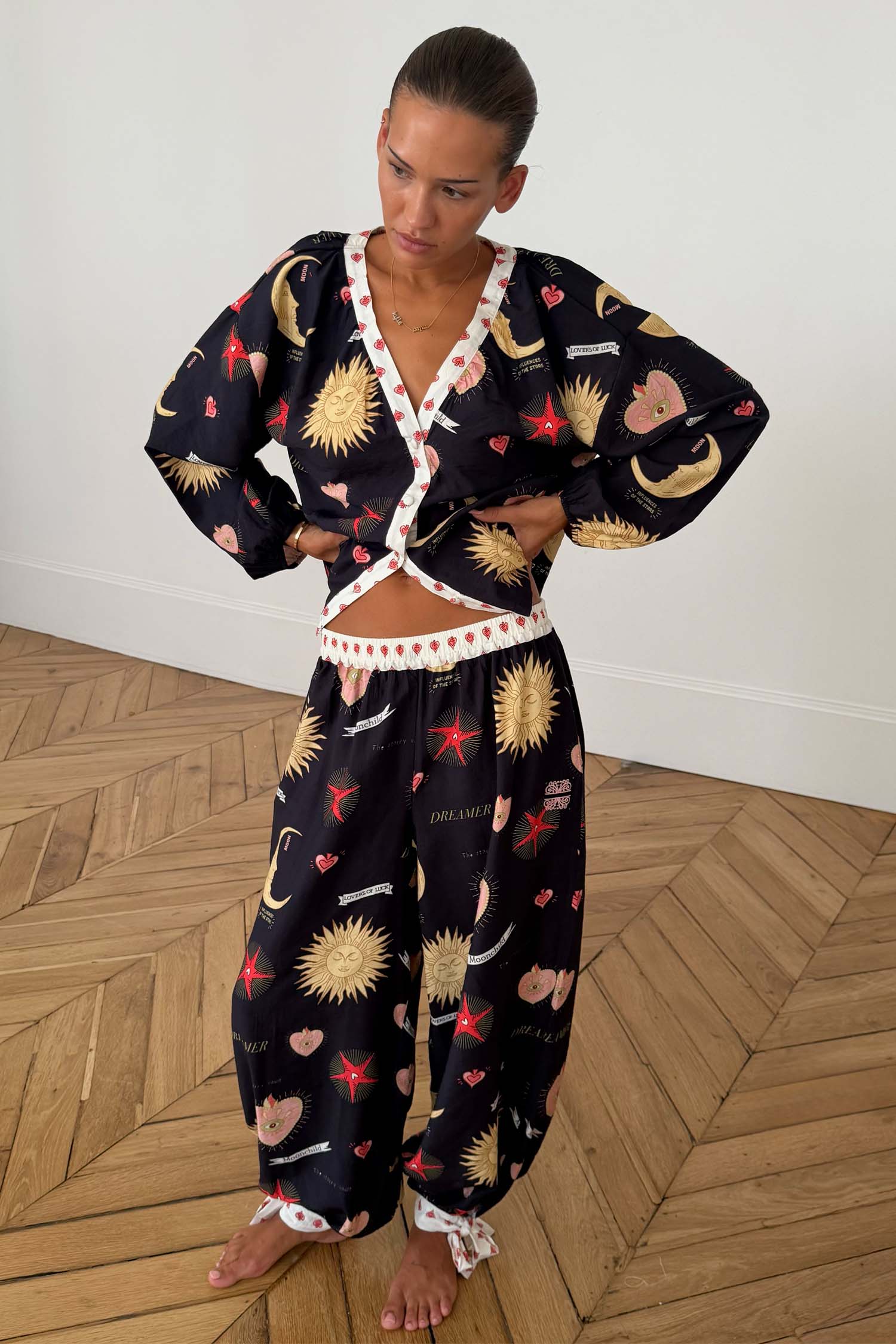Black Mystical Pyjama Set