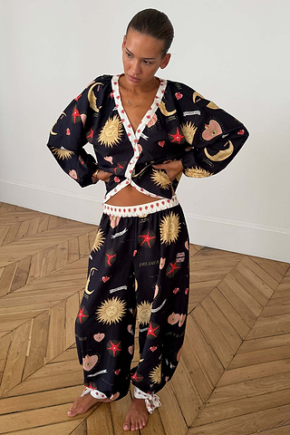 Black Mystical Pyjama Set
