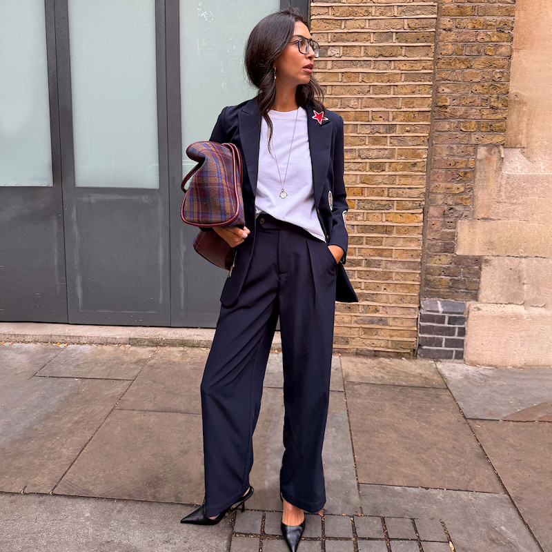 Navy Arden Trousers