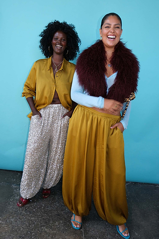 Olive Balloon Trousers