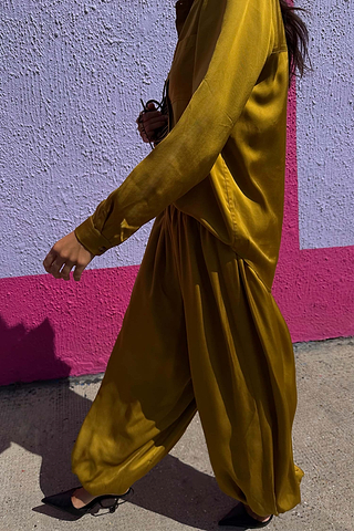 Olive Balloon Trousers