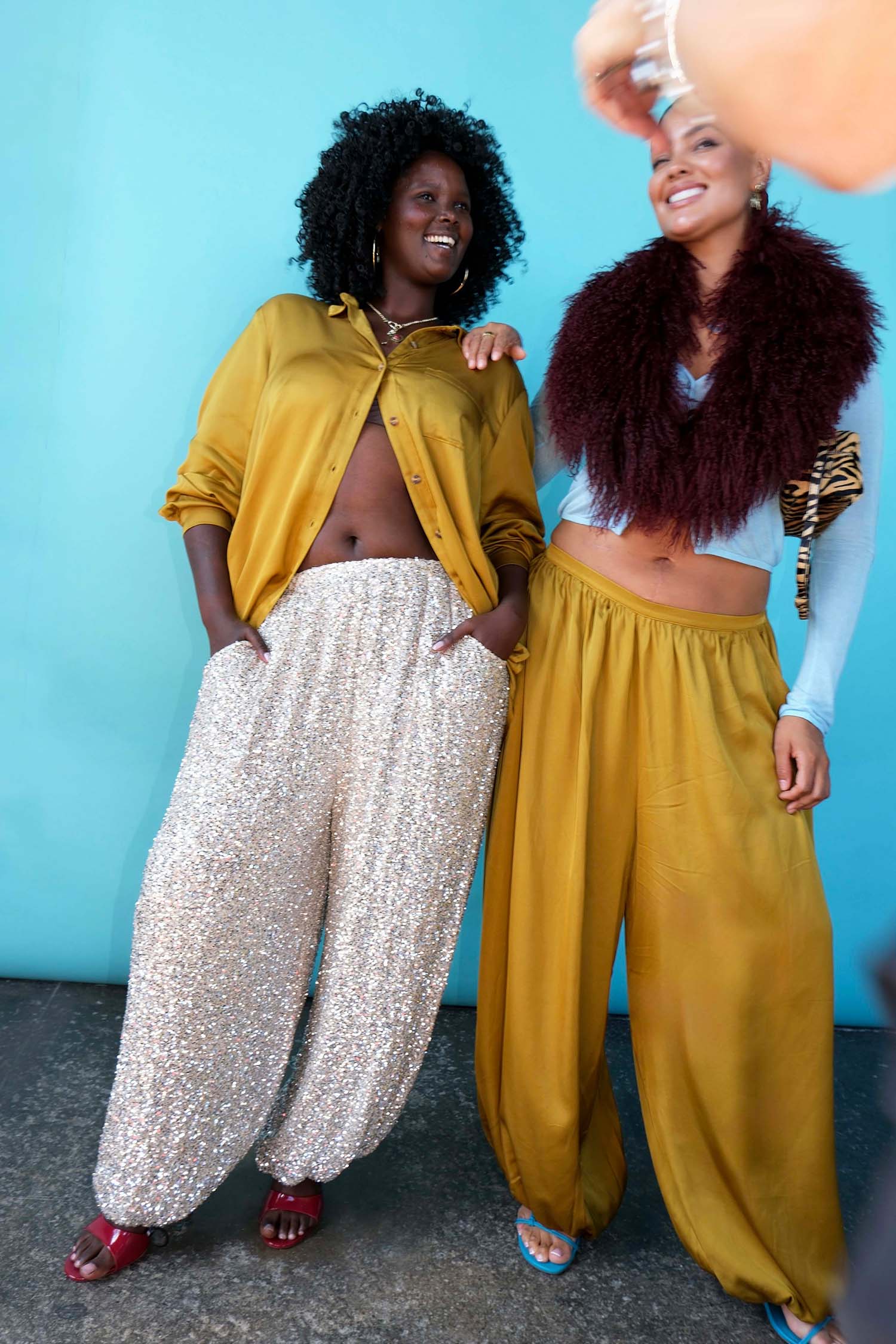 Olive Balloon Trousers