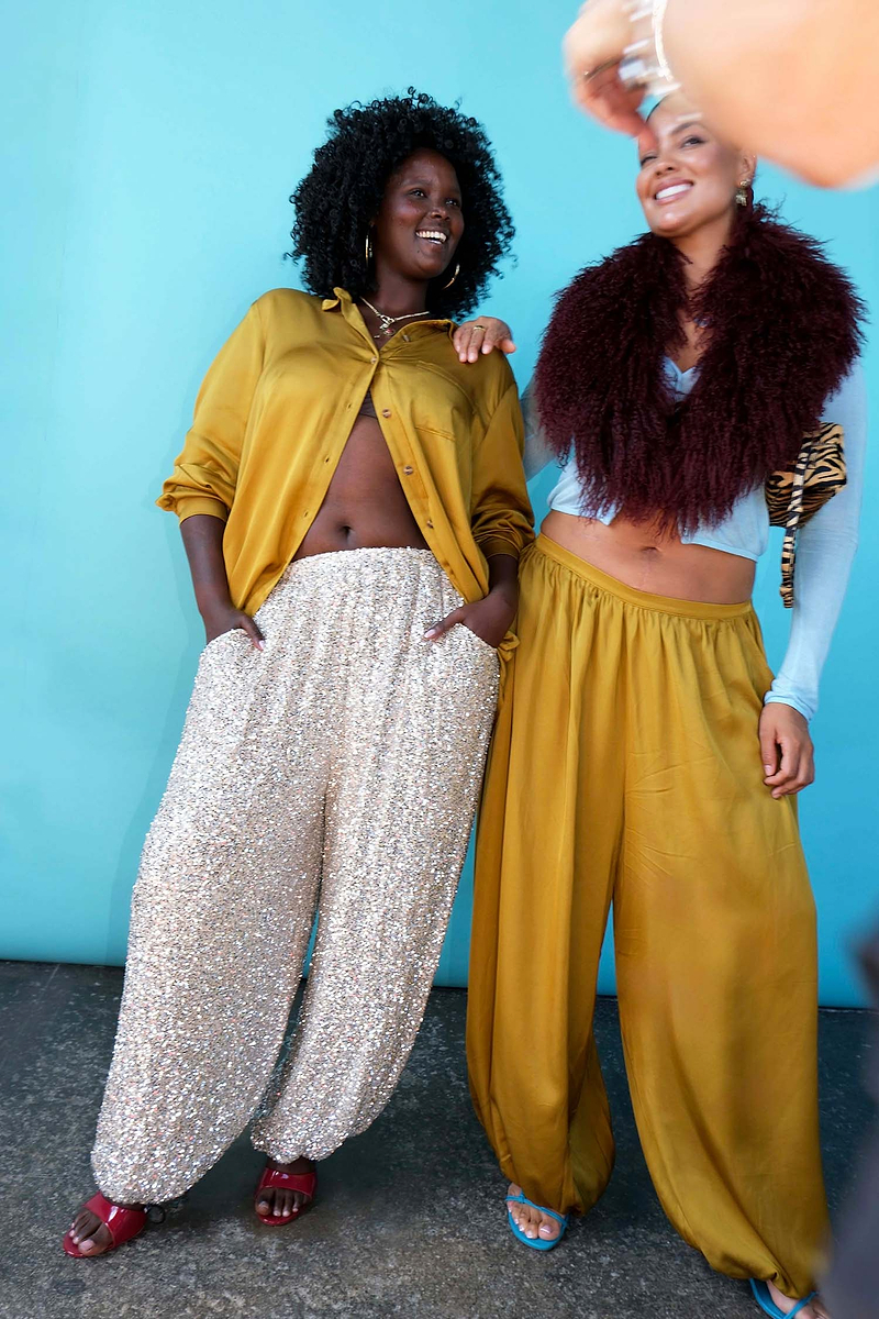 Olive Balloon Trousers