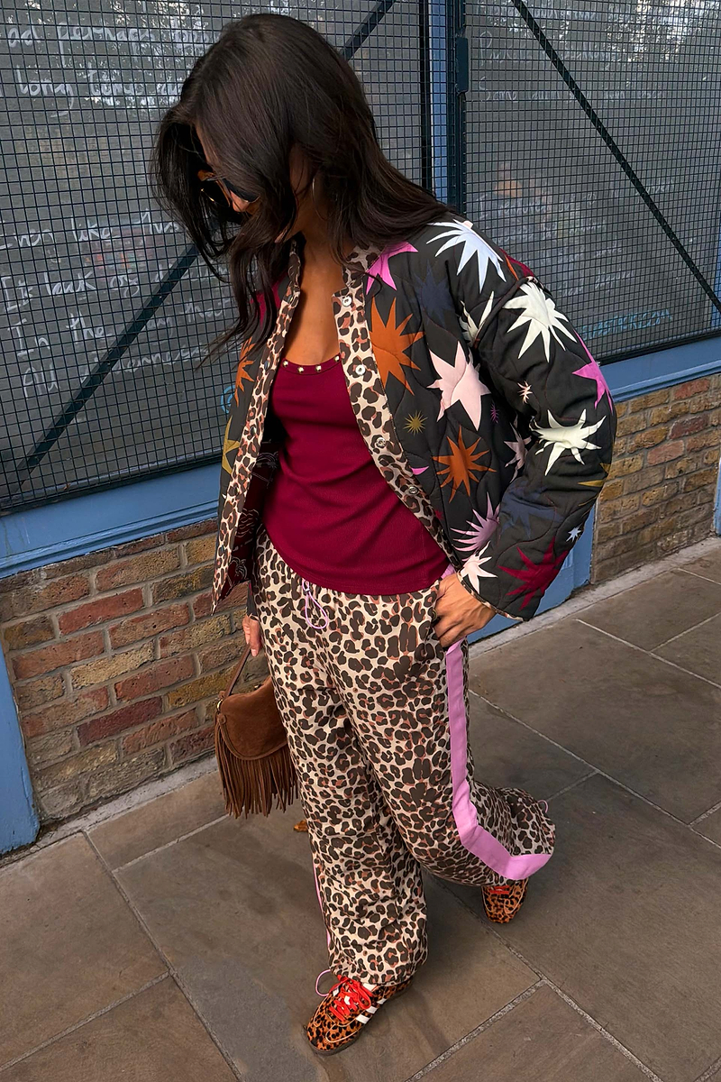 Leopard Padded Reversible Trouser