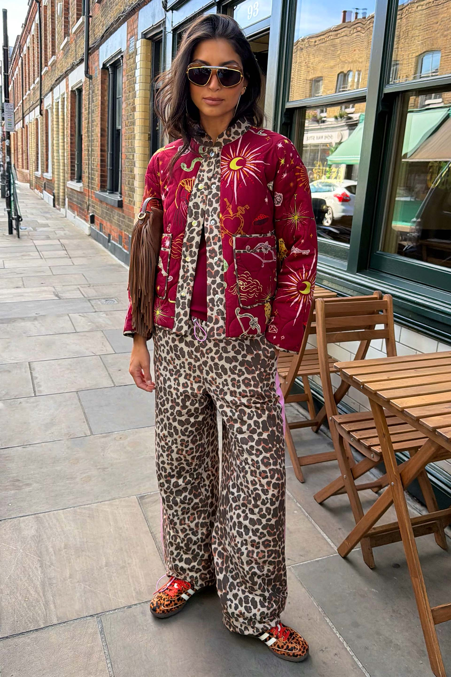 Leopard Padded Reversible Trouser