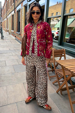 Leopard Padded Reversible Trouser