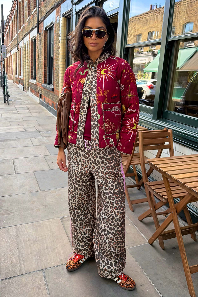 Leopard Padded Reversible Trouser