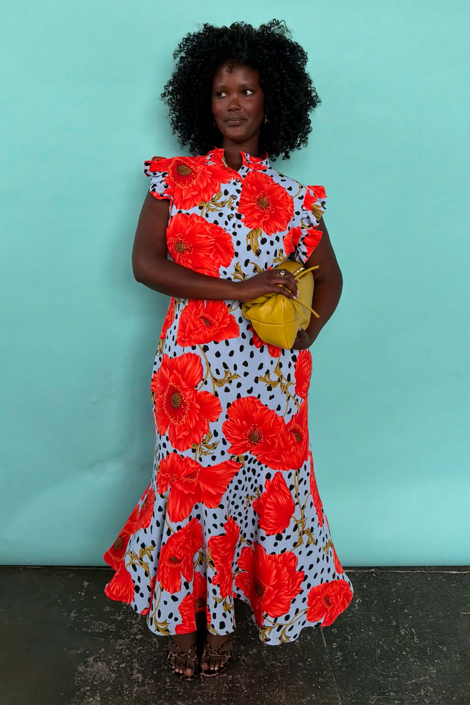 Model is 5ft9” and wears UK size 18/ US 14