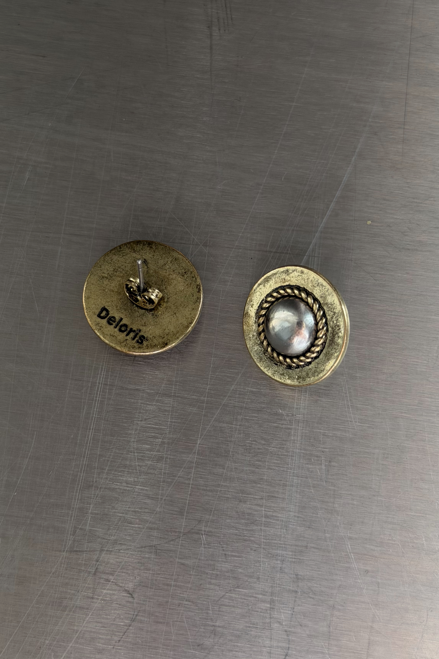 Deloris Silver Circle Earrings