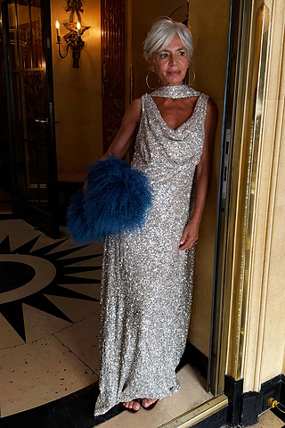 Silver Sequin Sophie Dress