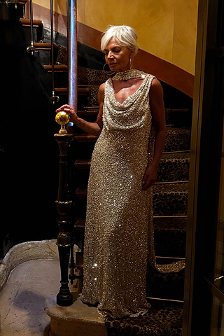 Silver Sequin Sophie Dress