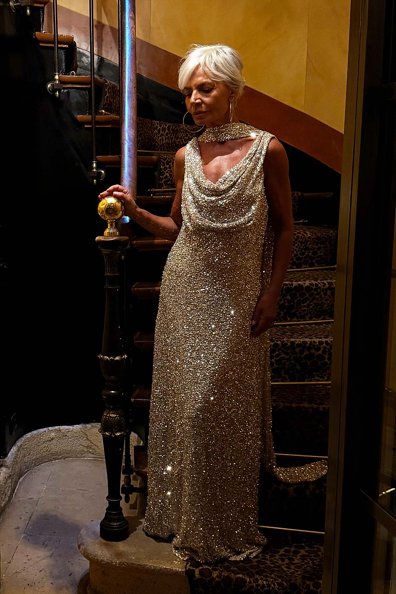 Silver Sequin Sophie Dress