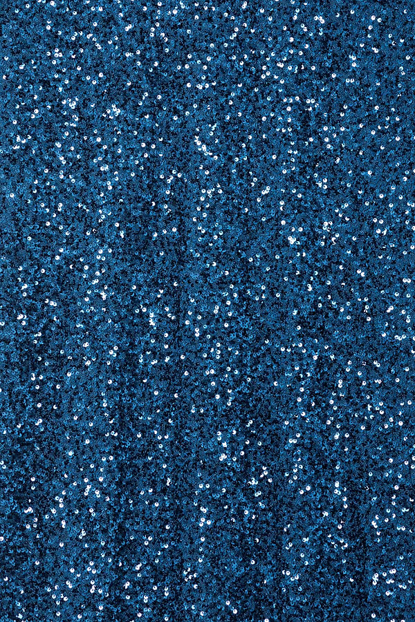 Teal Sequin Emma Dress detail highlighting the shimmering teal sequins and premium finish.