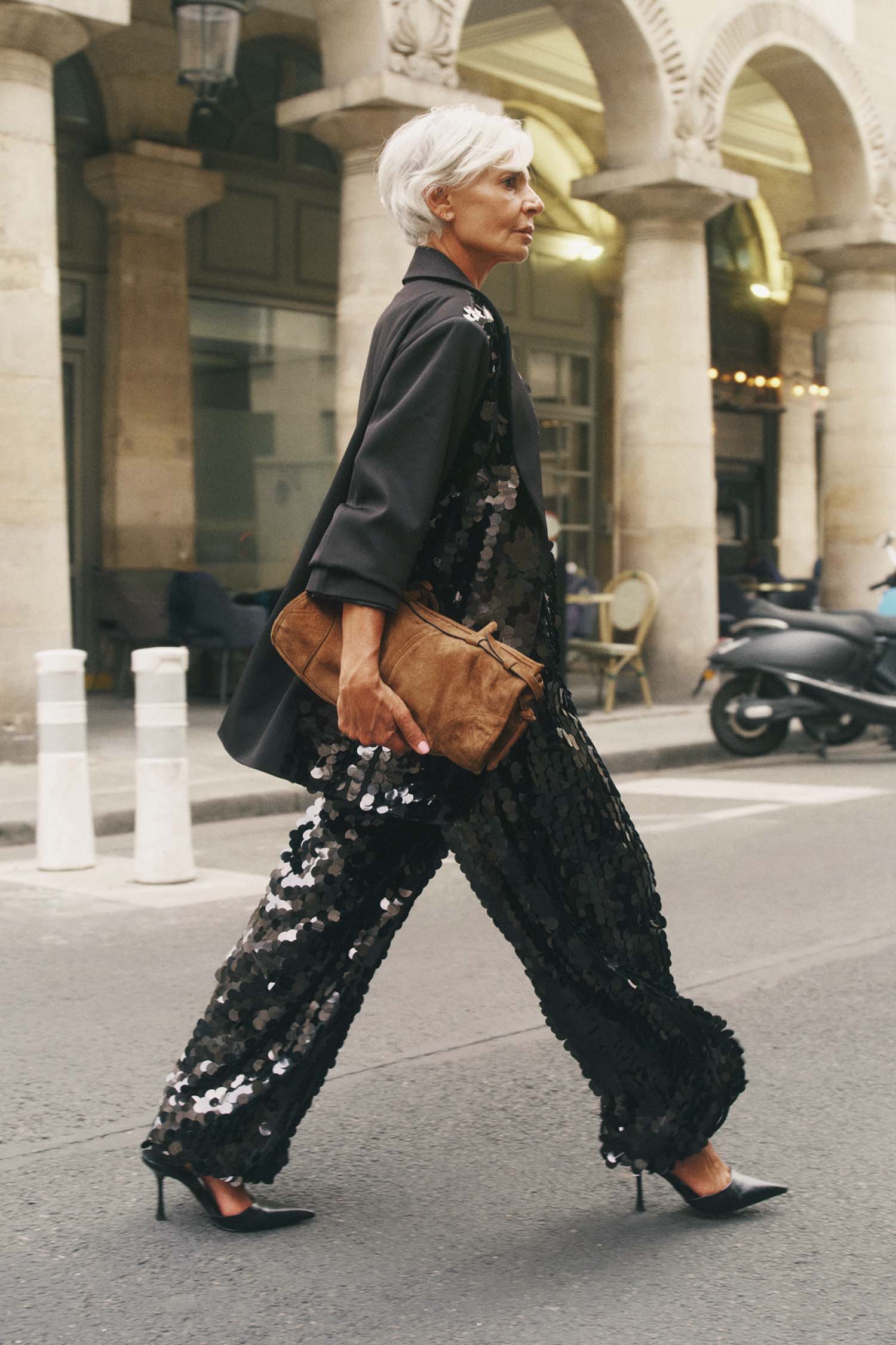 Black Sequin Blazer