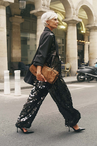 Black Sequin Blazer