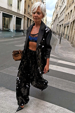 Black Sequin Blazer