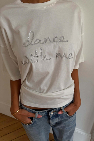 White 'Dance With Me' T-Shirt