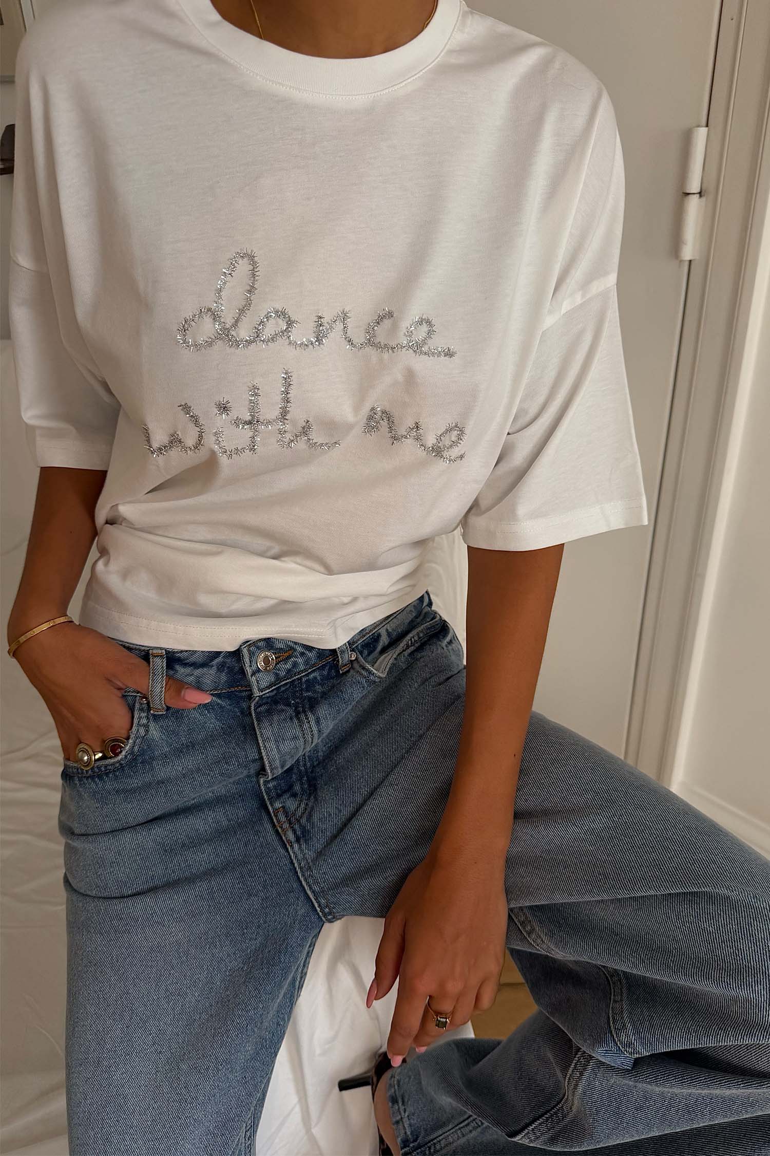 White 'Dance With Me' T-Shirt