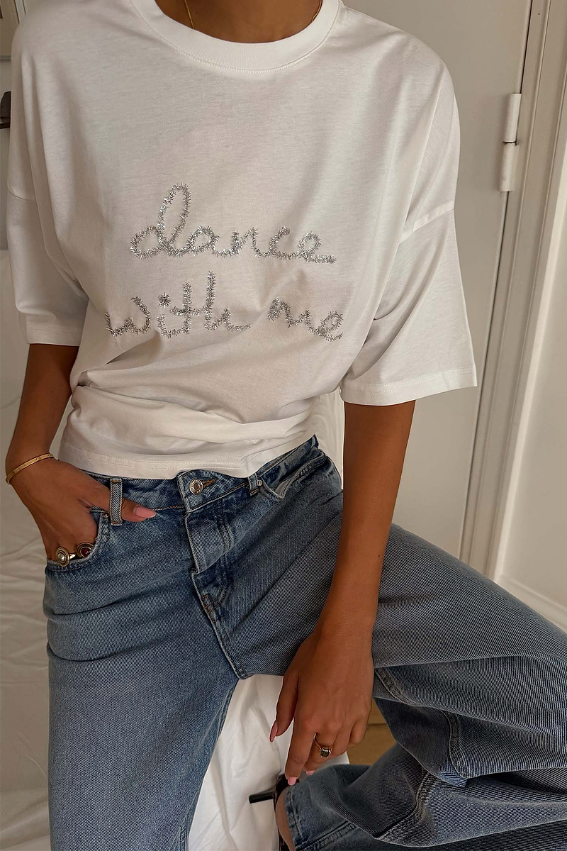 White 'Dance With Me' T-Shirt